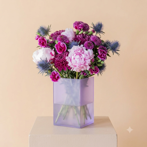 Mon Amour - Ramo con Peonías Rosas